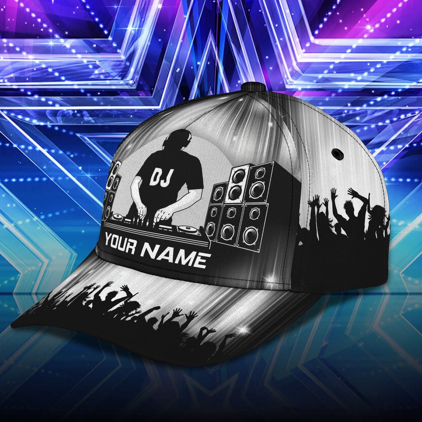 3D Classic Cap Dj Personalized Name Cap 03 Lasfour CA2466