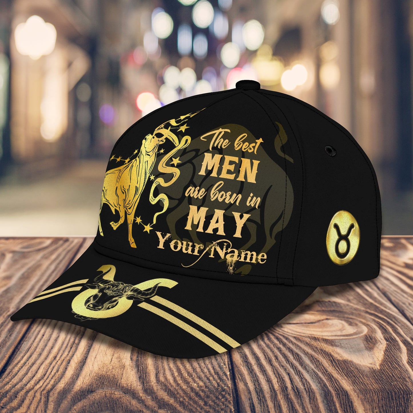 3D Classic Cap Taurus Personalized Name Cap 49 Lasfour CA1558