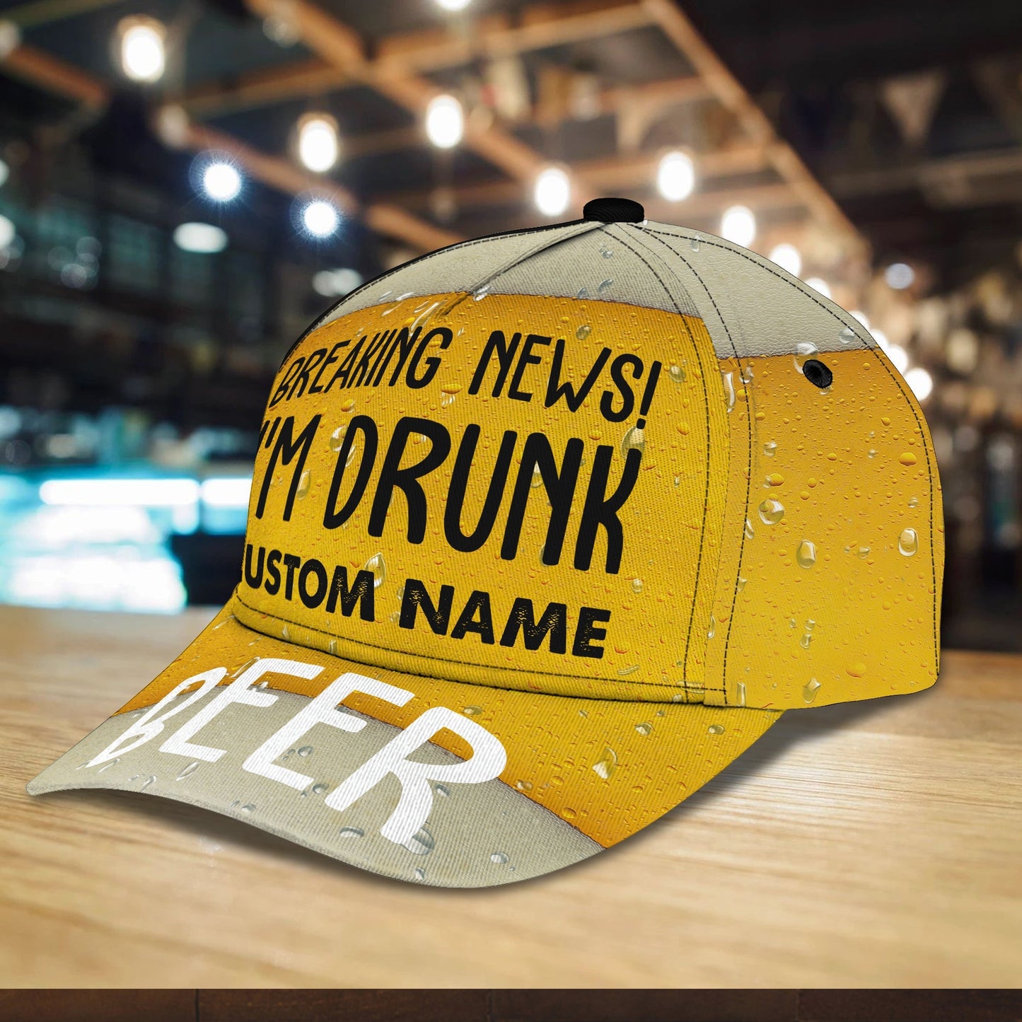 3D Classic Cap I'M Drunk Personalized Name Cap Lasfour CA1564