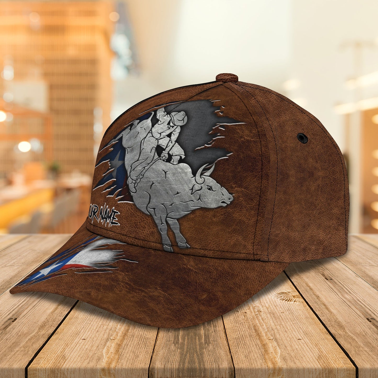 3D Classic Cap Jaripeo Personalized Name Cap 46 Lasfour CA2467