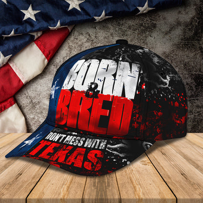 3D Classic Cap Texas Born & Bred Classic Cap 481 Lasfour CA2074