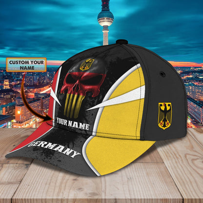 3D Classic Cap Germany2 Personalized Name Cap 01 Lasfour CA1531