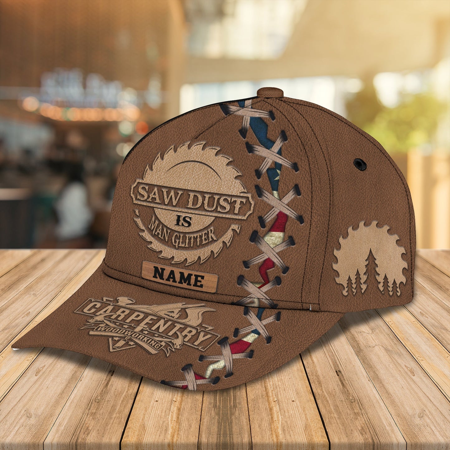3D Classic Cap Carpentry 1 Personalized Name Cap Namacap051 Lasfour CA1141