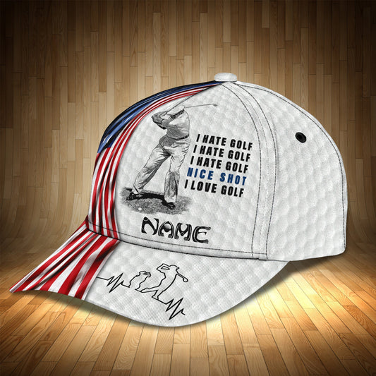 3D Classic Cap Golf 02 Personalized Name Cap Lasfour CA1418