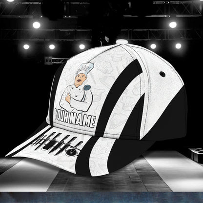 3D Classic Cap Personalized Name Cap Chef 007 Lasfour CA1270