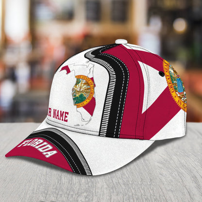 3D Classic Cap My Florida 3 Personalized Name Cap nama261 Lasfour CA1561