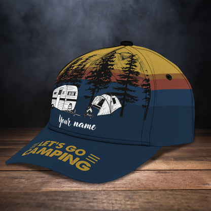 Personalized Camping Cap, Let's Go Camping 3D Classic Cap CA0228