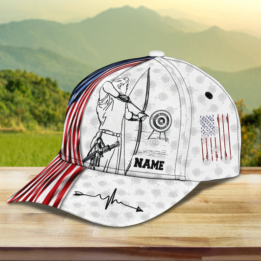 3D Classic Cap Archery 02 Personalized Name Cap 175 Lasfour CA2454