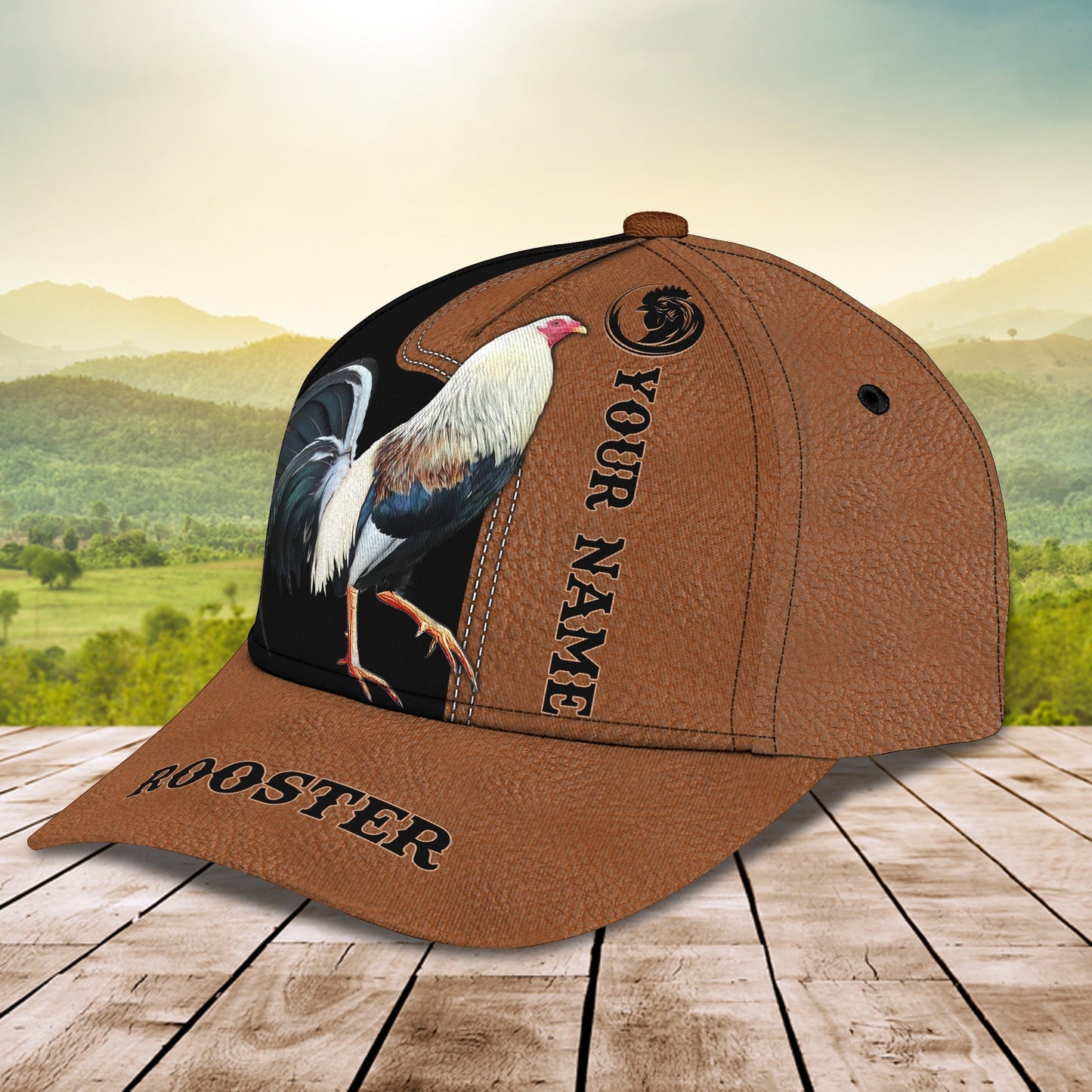 3D Classic Cap Rooster Nama127 Lasfour CA2279