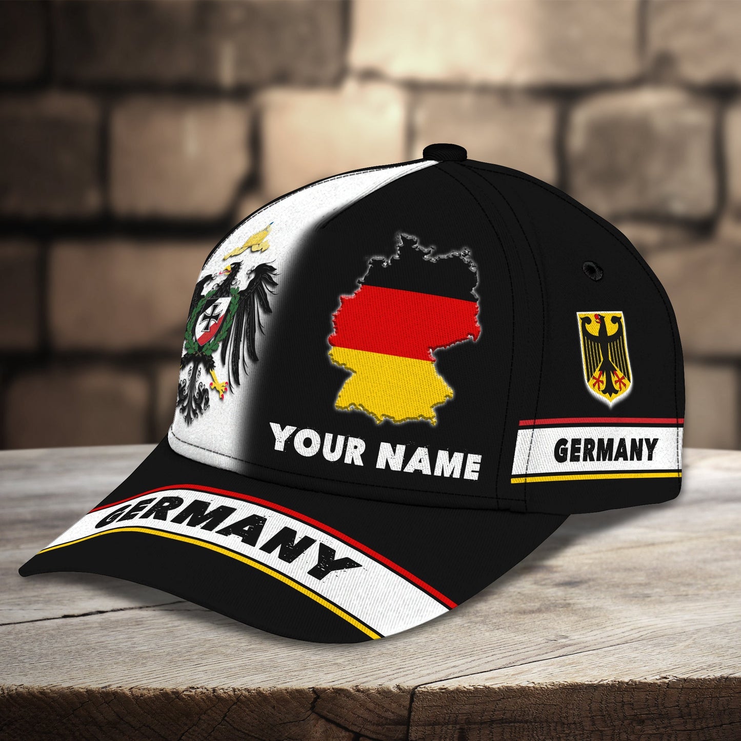 3D Classic Cap Germany Personalized Name Cap 02 Lasfour CA2282