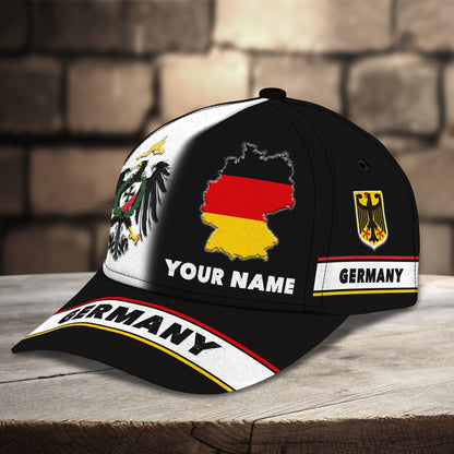 3D Classic Cap Germany Personalized Name Cap 02 Lasfour CA2282