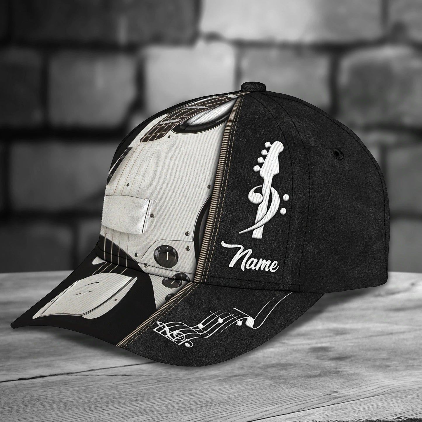 Electric Guitar Baseball Cap To My Boyfriend, Guitar 3D All Over Print Cap Hat From Guitarist Friend CO0439