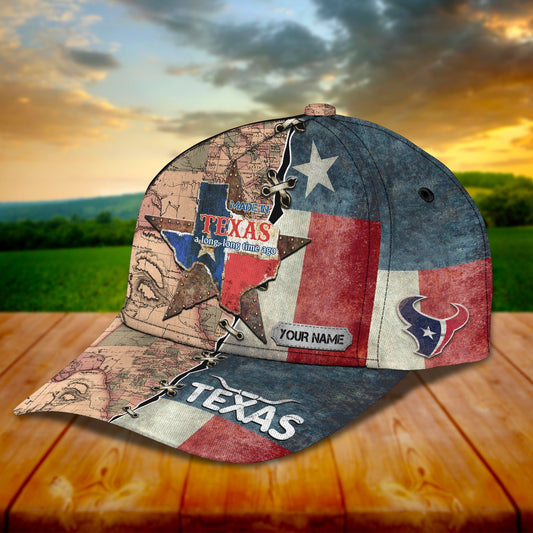 3D Classic Cap Texas 2 Personalized Name Cap Lasfour CA1519