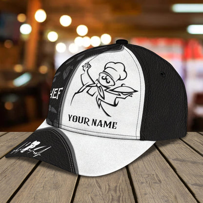 3D Classic Cap Chef 1 Personalized Name Cap Lasfour CA0853