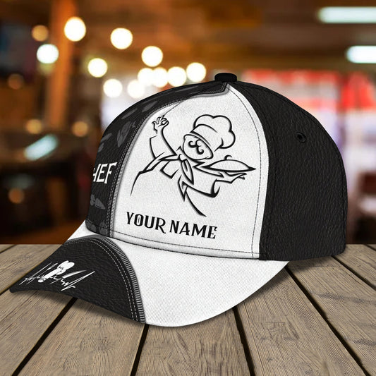 3D Classic Cap Chef 1 Personalized Name Cap Lasfour CA0819