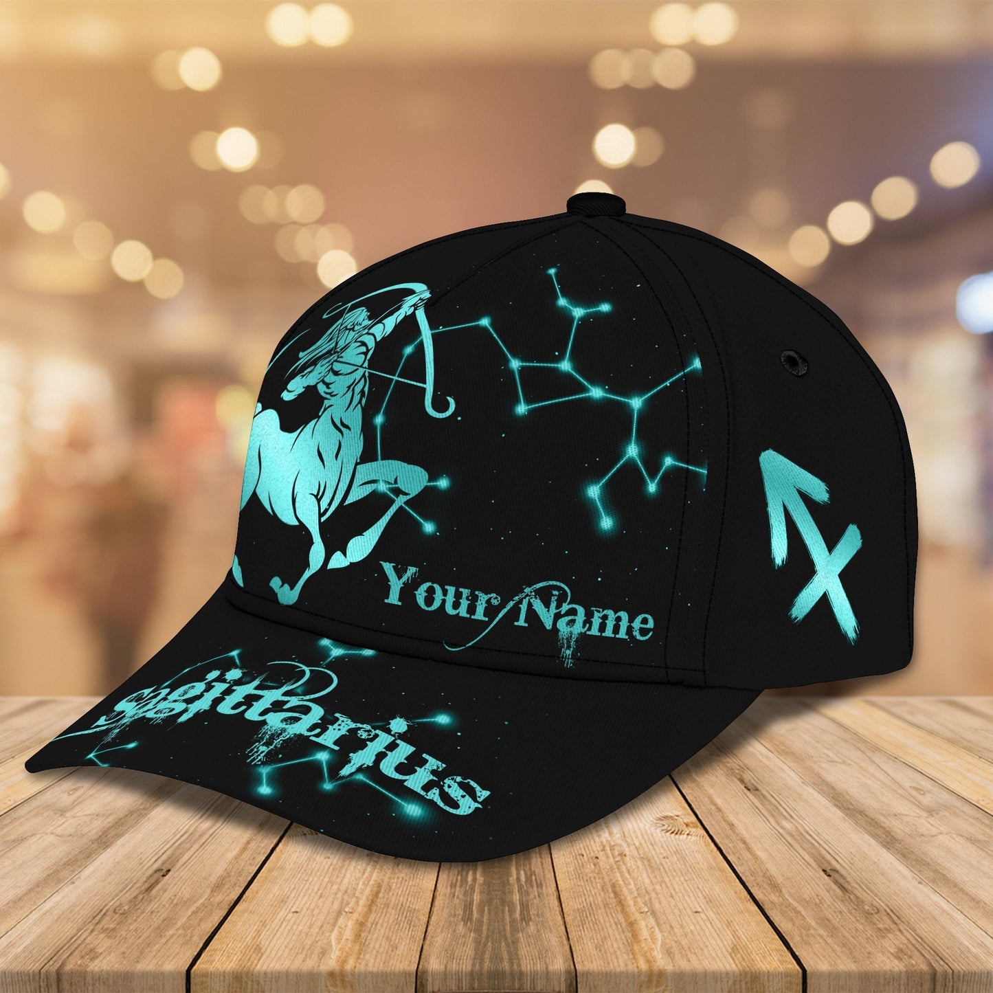 3D Classic Cap Sagittarius Personalized Name Cap 438 Lasfour CA1816