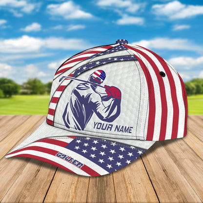 3D Classic Cap Golf Personalized Name Cap Lasfour CA2062
