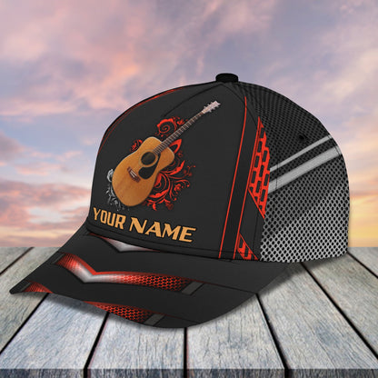 3D Classic Cap Guitar Classic 001 Personalized Name Cap Lasfour CA2148