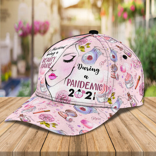 3D Classic Cap Makeup Beauty 1 Personalized Name Cap Namacap066 Lasfour CA1348
