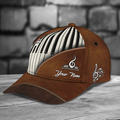 3D Classic Cap Piano Personalized Name Cap Nama1378 Lasfour CA2159