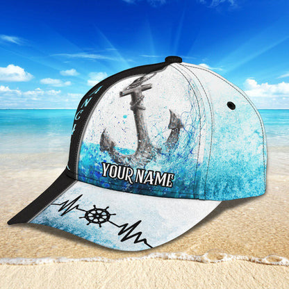 3D Classic Cap Anchor Personalized Name Cap Lasfour CA1640