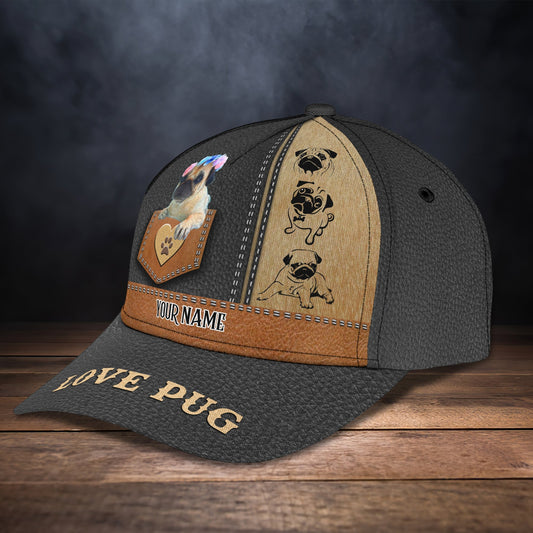 3D Classic Cap Super Pug 21 Custom Cap Lasfour CA0965