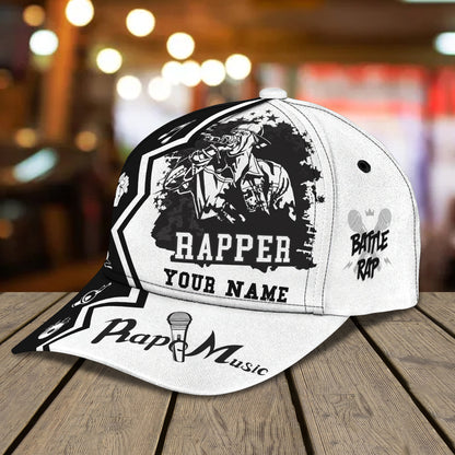 3D Classic Cap Rapper Personalized Name Cap Lasfour CA1253