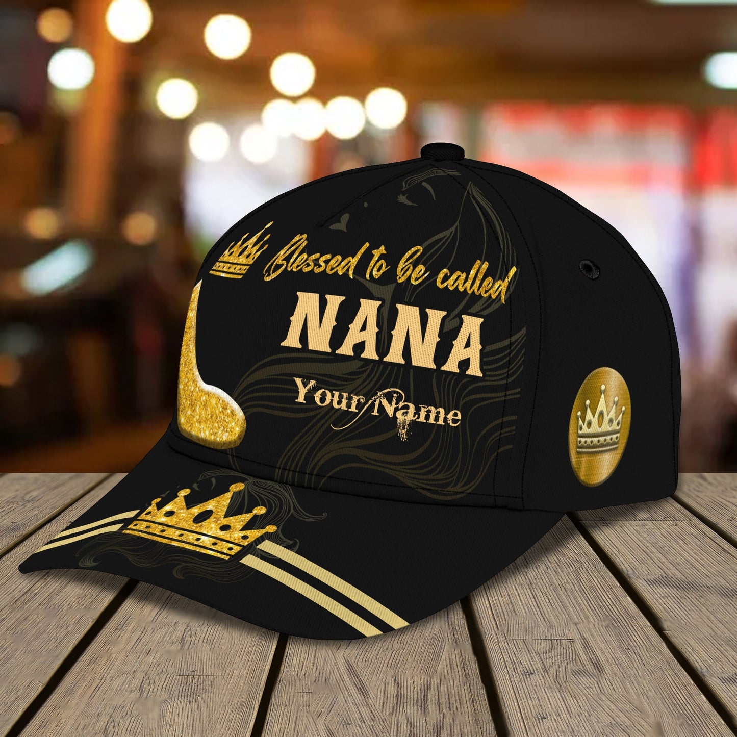 3D Classic Cap Custom 'Nana, Gigi, Grandma' Personalized Name Cap Lasfour CA1345