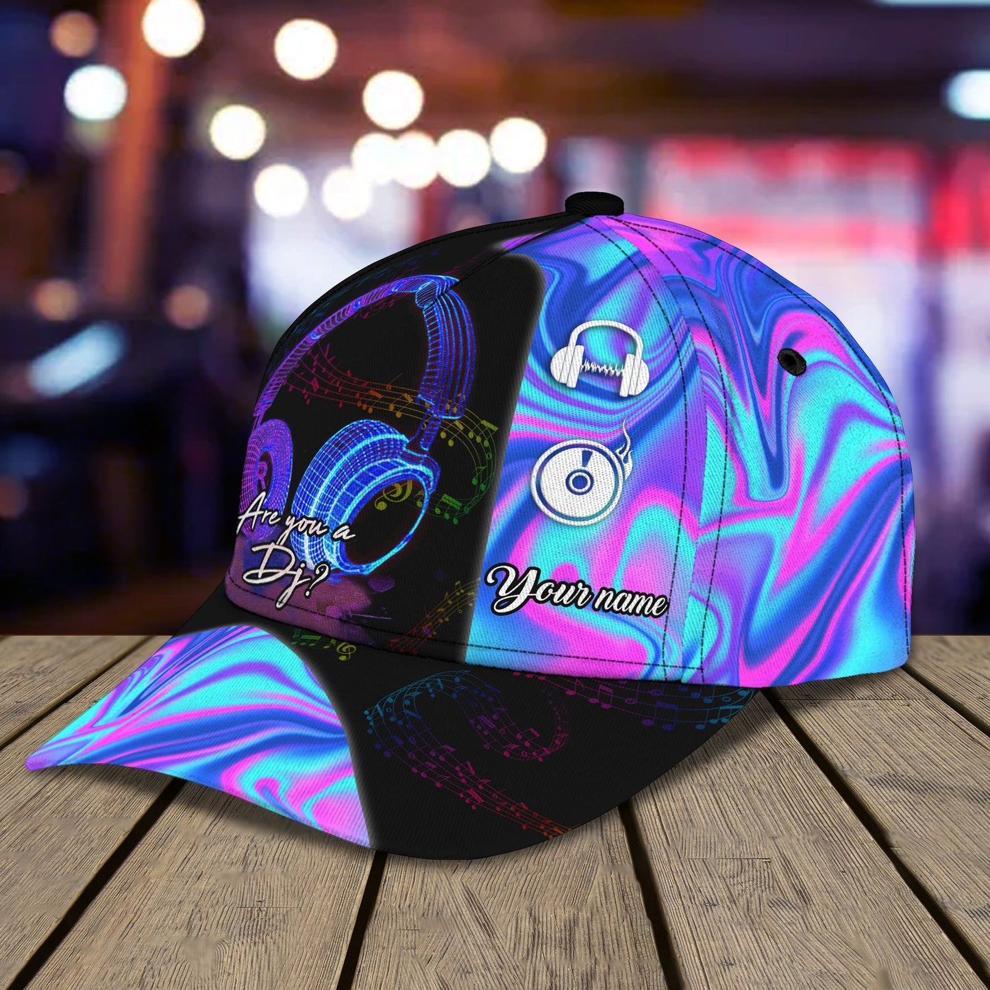 3D Classic Cap Dj 01 Personalized Name Cap Lasfour CA2245