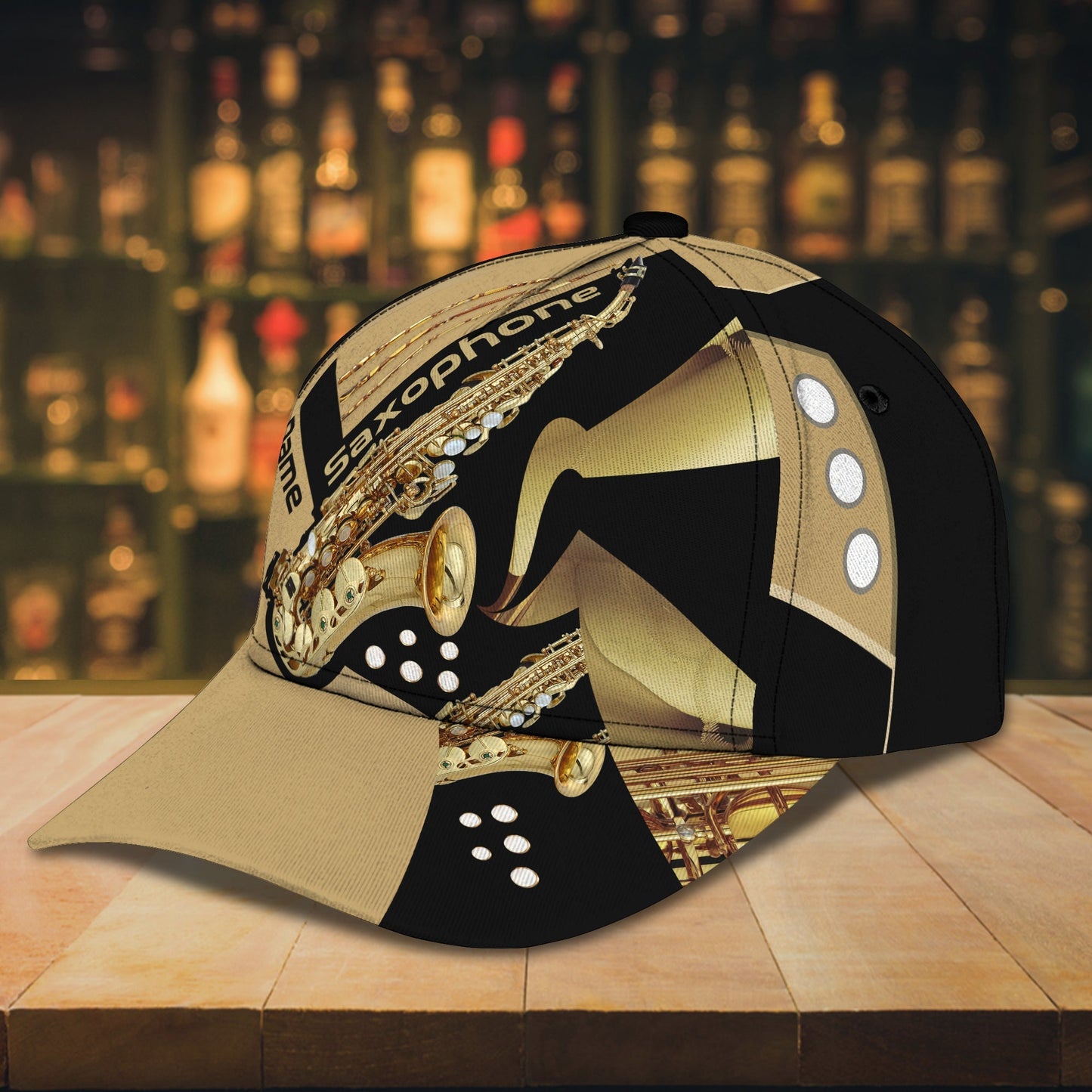 3D Classic Cap Saxophonepersonalized Name Cap Lasfour CA2252