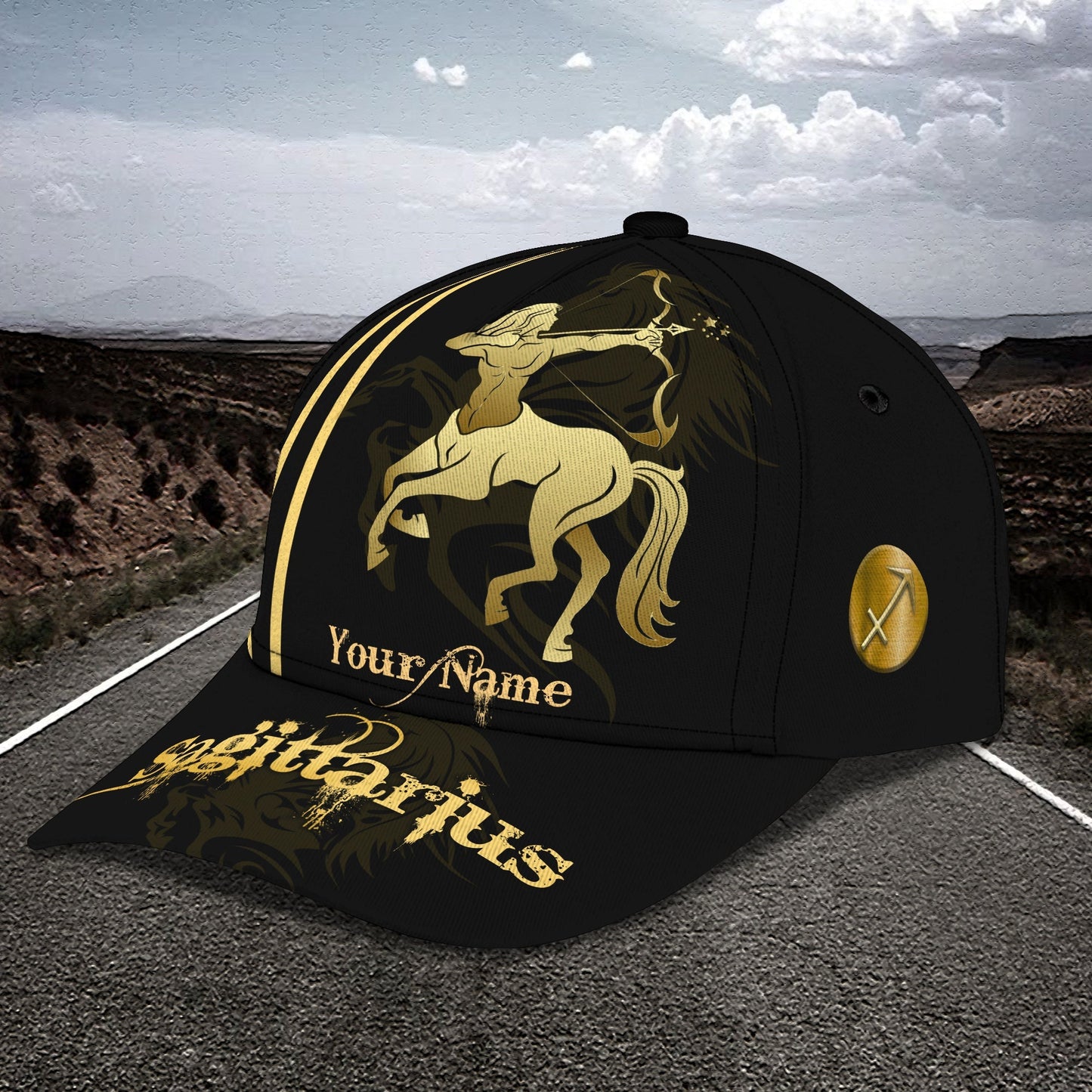 3D Classic Cap Sagittarius Personalized Name Cap 99 Lasfour CA1559