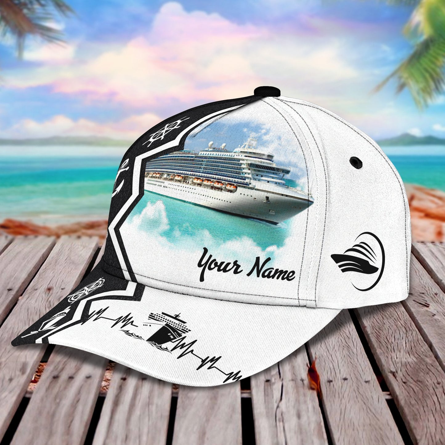 3D Classic Cap Cruise 02 Personalized Name Cap Lasfour CA1928