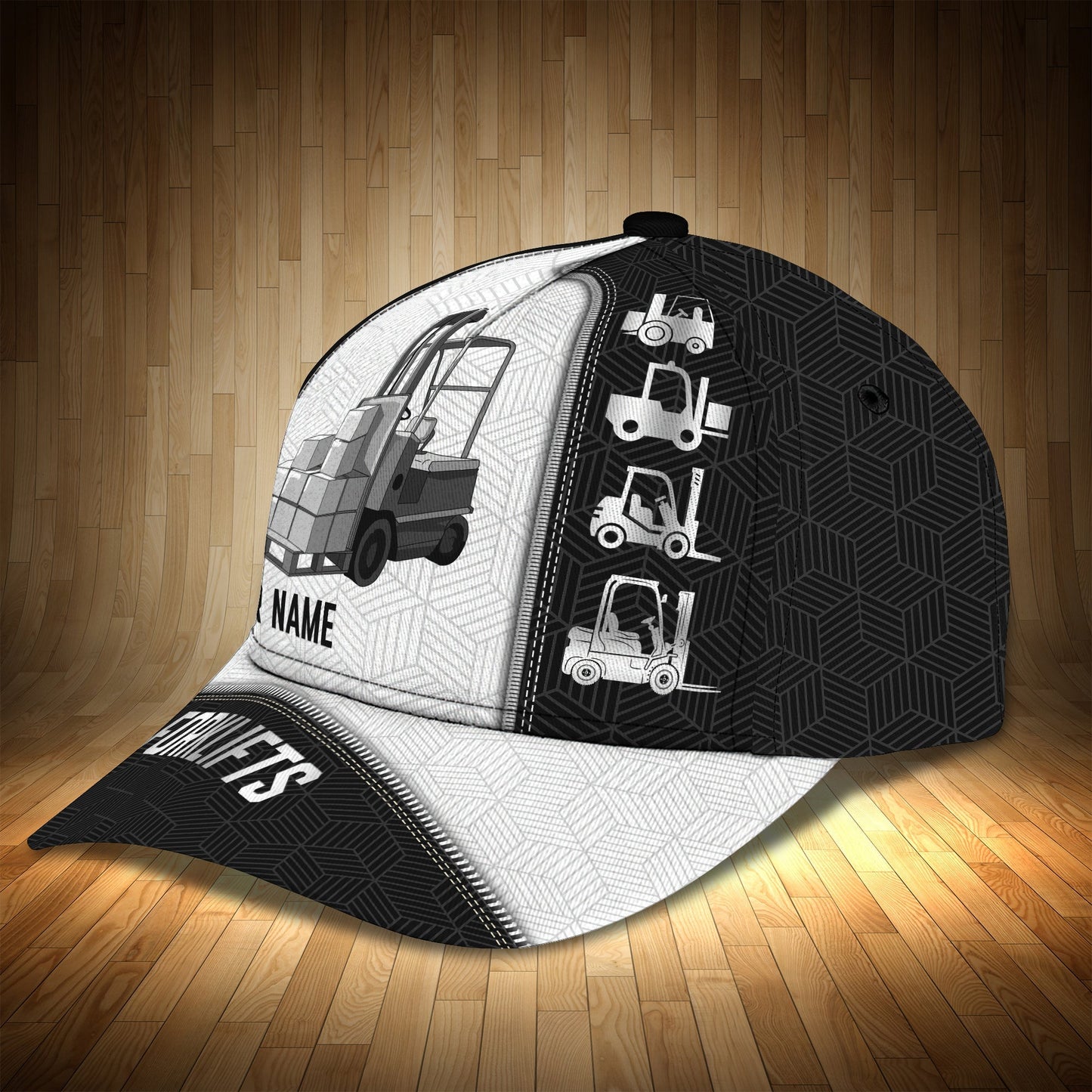 3D Classic Cap Forklifts Custom Name Cap 140 Lasfour CA0789