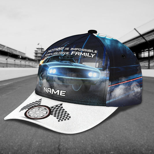 3D Classic Cap Racing Family Personalized Name Cap 396 Lasfour CA1019