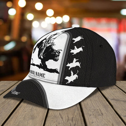 3D Classic Cap Bullriding Personalized Name Cap Lasfour CA1987