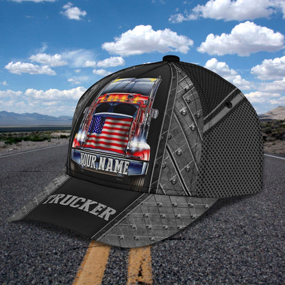 3D Classic Cap Trucker Personalized Name Cap 123 Lasfour CA1737