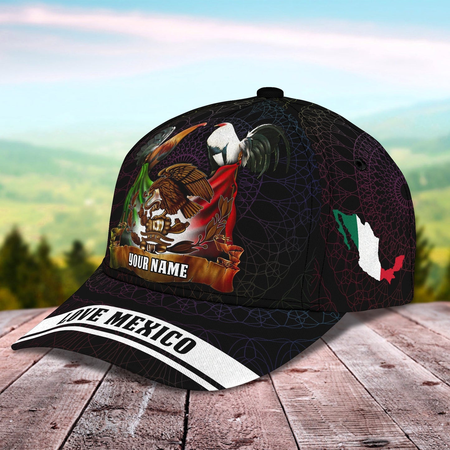 3D Classic Cap Mexico1 Personalized Name Cap Lasfour CA1675