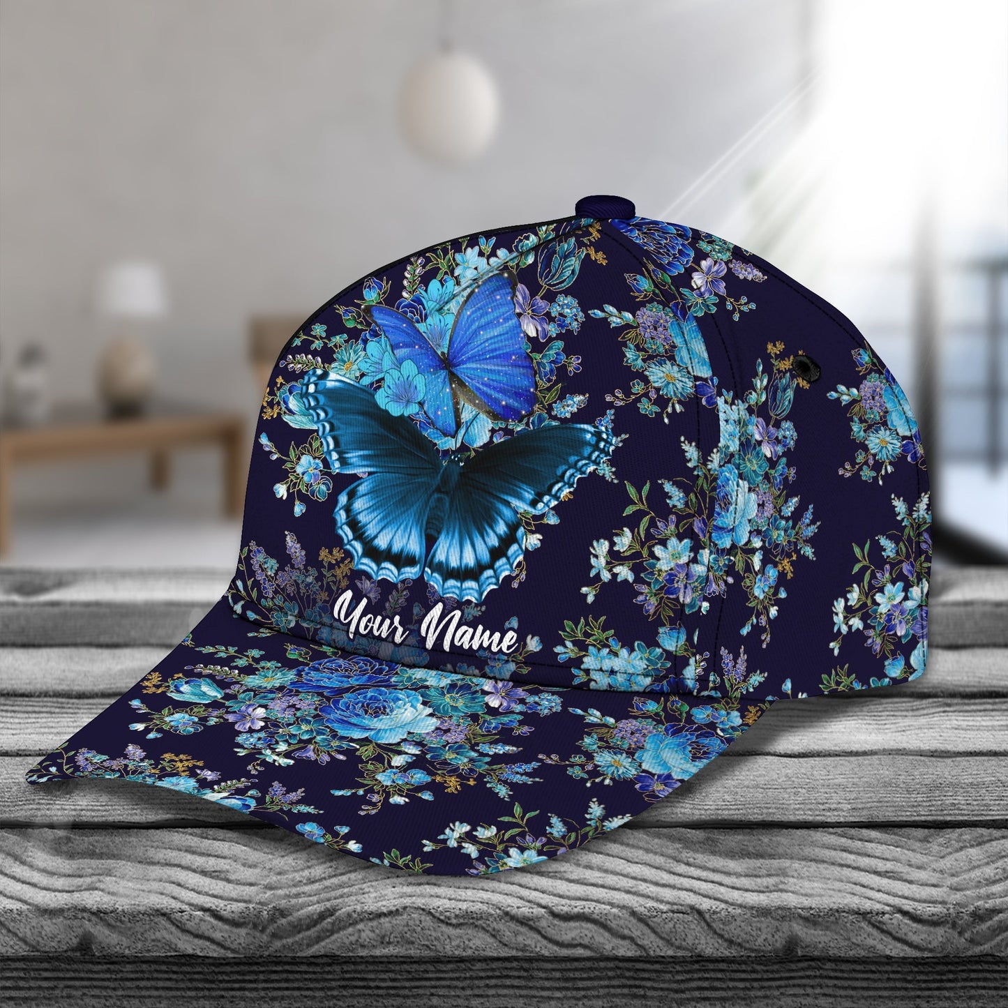 3D Classic Cap Butterfly Personalized Name Cap Namacap083 Lasfour CA2280
