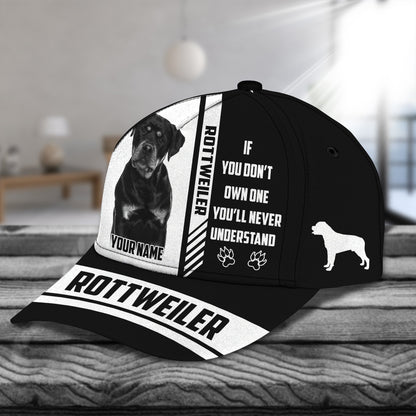 3D Classic Cap Rottweiler Personalized Name Cap 132 Lasfour CA1431