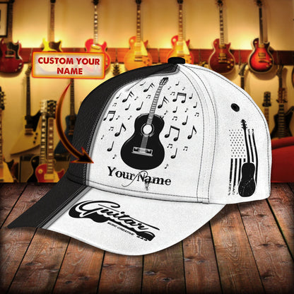 3D Classic Cap Guitar Cap3 Personalized Name Cap Lasfour CA1034