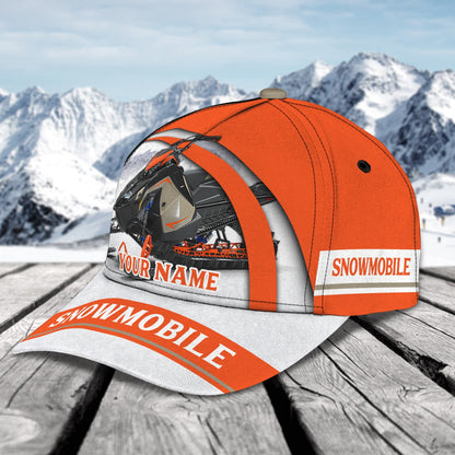3D Classic Cap Snowmobile 146 Personalized Name Cap Lasfour CA2325