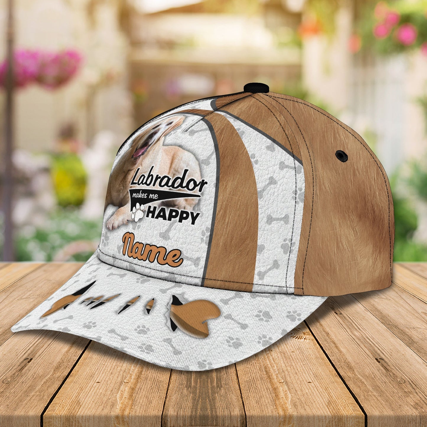 3D Classic Cap Labrador 01 Personalize Name Cap Nama184 Lasfour CA1249