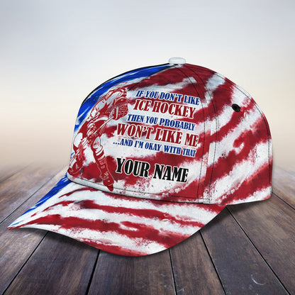 3D Classic Cap Probably, You Won'T Like Me If....Personalized Name Cap 211 Lasfour CA2078