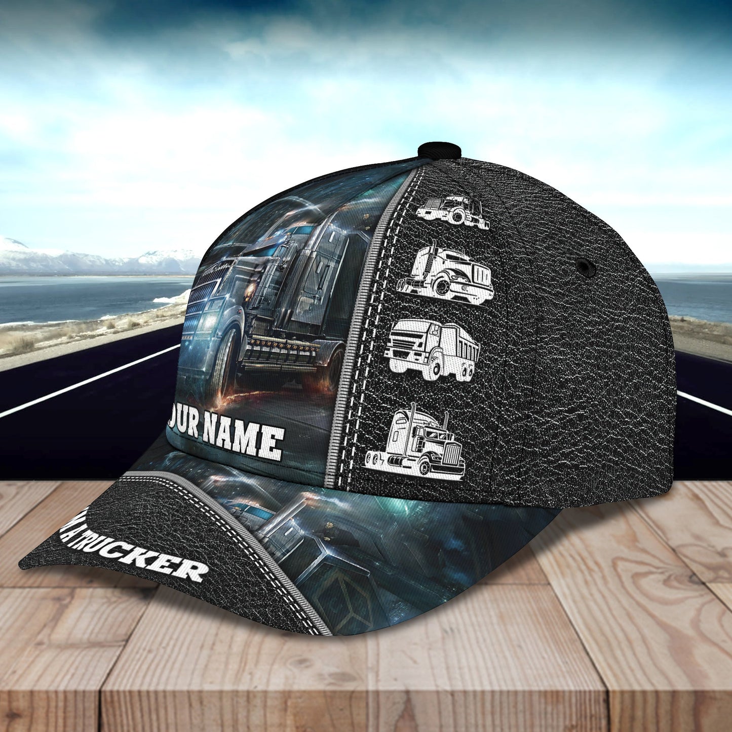 3D Classic Cap I Am A Trucker Personalized Name Cap 2 Lasfour CA2006
