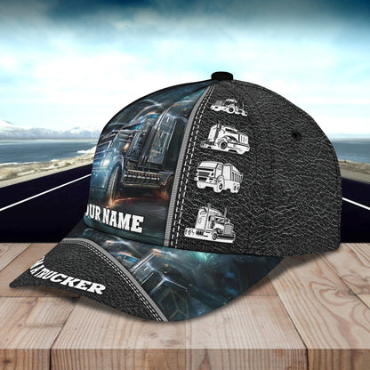 3D Classic Cap I Am A Trucker Personalized Name Cap 2 Lasfour CA2006