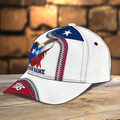 3D Classic Cap Texas Personalized Name Cap Nama1271 Lasfour CA2144
