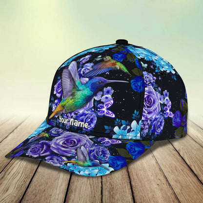 3D Classic Cap Hummingbird 1 Personalized Name Cap Lasfour CA0031