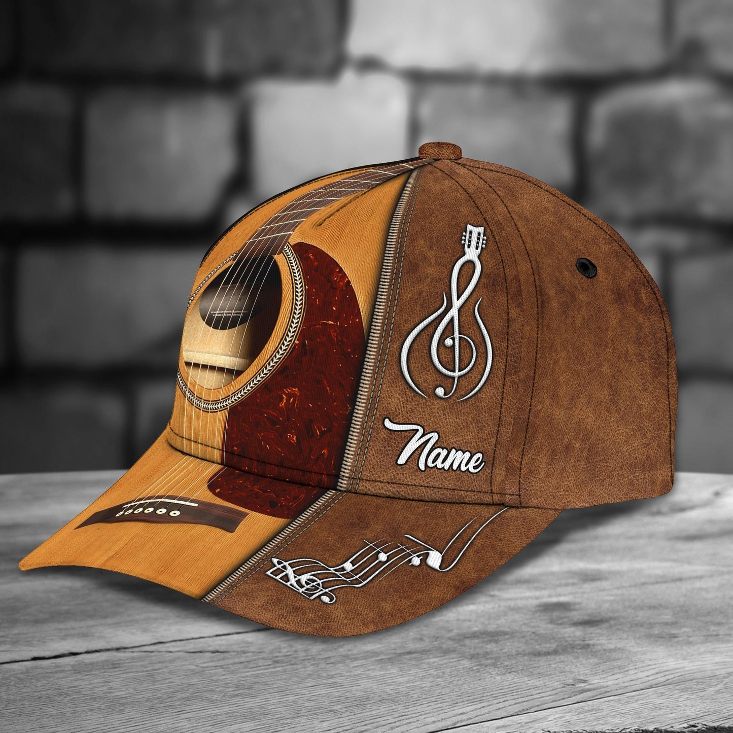 3D Classic Cap Guitar Classic Custom Name Classic Cap Nama1244 Lasfour CA2141