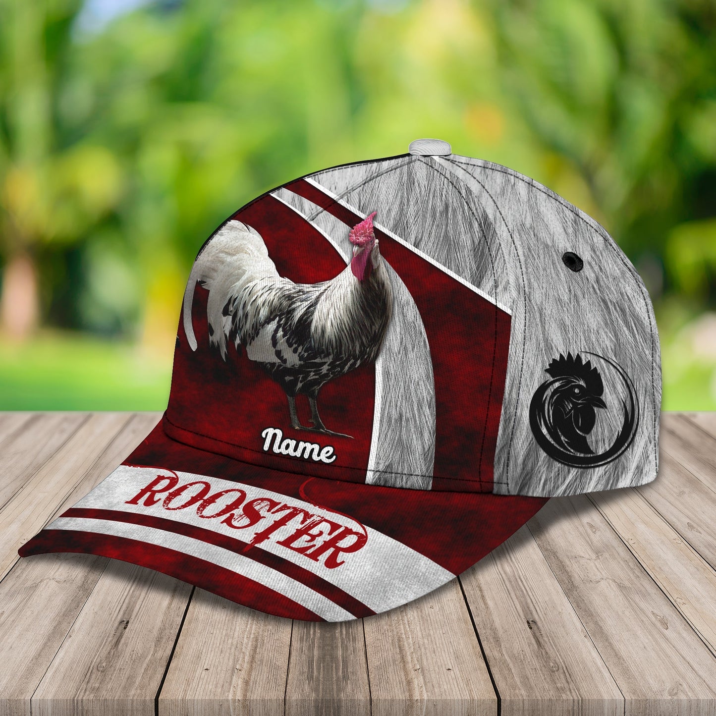 3D Classic Cap Rooster 03 Personalize Name Cap Lasfour CA2442