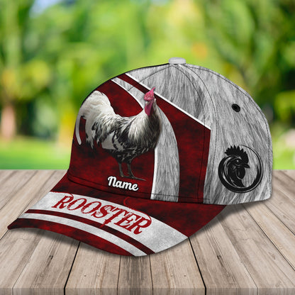 3D Classic Cap Rooster 03 Personalize Name Cap Lasfour CA2442